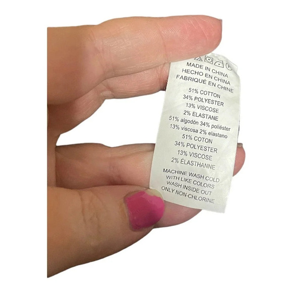 MICHAEL Michael Kors Indigo Blue Button Front Creased Cropped Slacks Size 14 - Picture 5 of 5